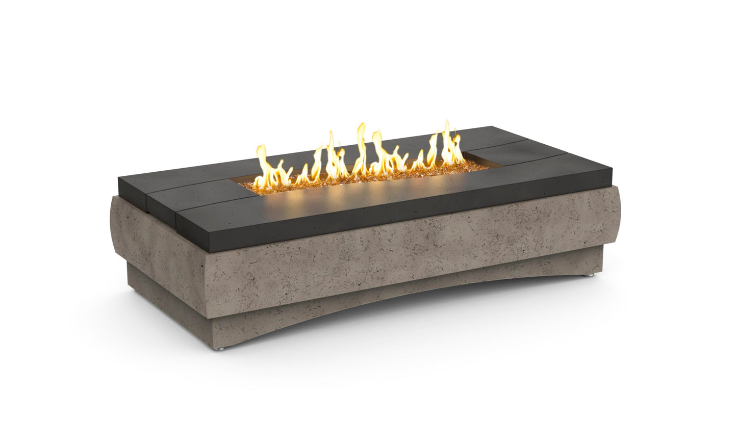 American Fyre Designs River Rectangle Firetable | 70" GFRC | NG & LP