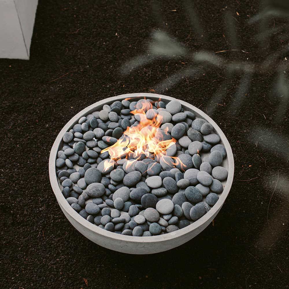HPC Fire Dekko Serenade 32" Concrete Fire Bowl | Lightweight | 65K–140K BTU