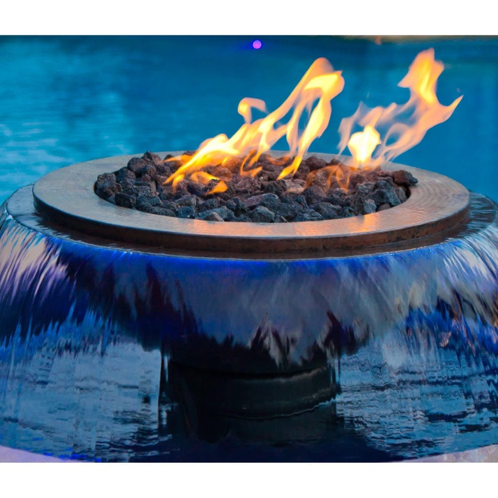 HPC Fire Evolution 360 Copper Fire and Water Bowl | 52" | Electronic Ignition