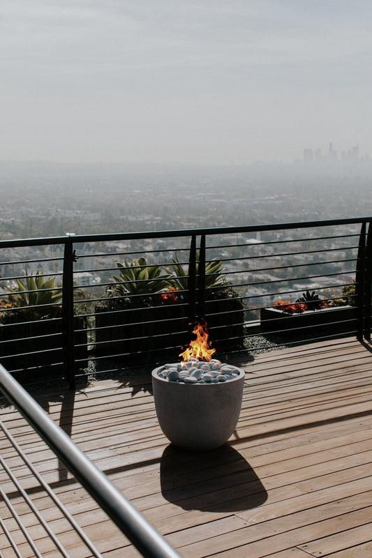 HPC Dekko Element Concrete Fire Table | Electronic Ignition