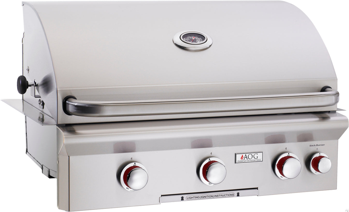 AOG T-Series 30" Built-In Gas Grill | 45,000 BTU | 304 Stainless Steel | Made in USA