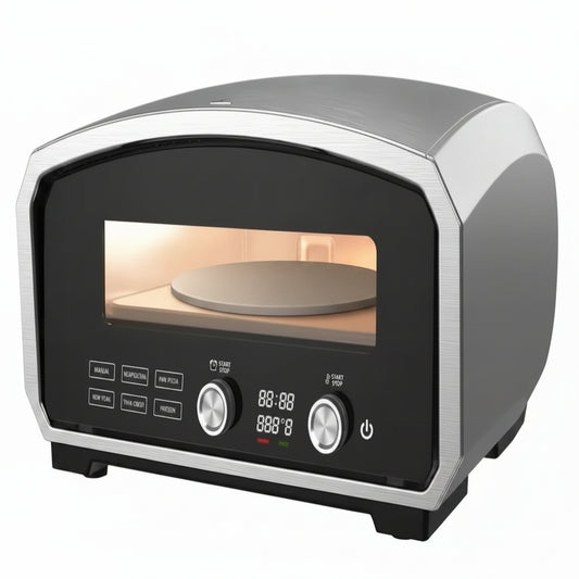 Electric Indoor and Outdoor Pizza Oven in Stainless Steel
