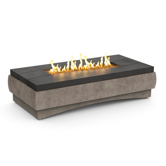 American Fyre Designs River Rectangle Firetable | 70" GFRC | NG & LP
