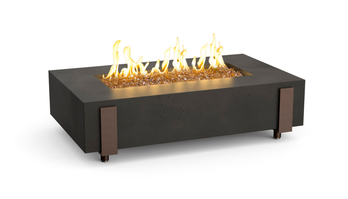 American Fyre Designs Iron Saddle Fire Table | GFRC