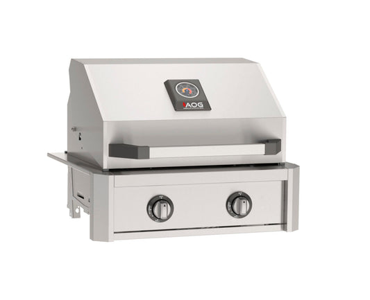 AOG 24-Inch T-Series Gas Grill | 304 Stainless Steel | Freestanding | Made in USA