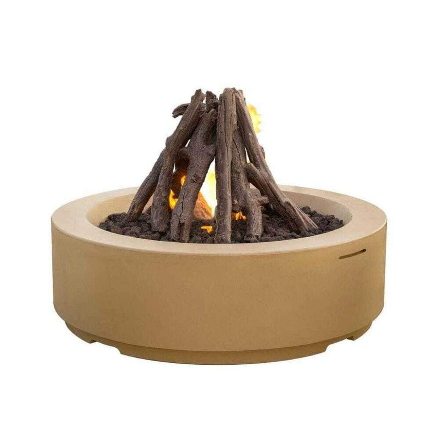 American Fyre Designs Louvre Round Fire Pit | 48" GFRC | NG & LP