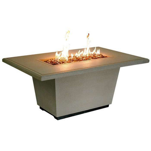 American Fyre Designs Cosmo Rectangle GFRC Fire Table | Hand-Finished in California | NG & LP