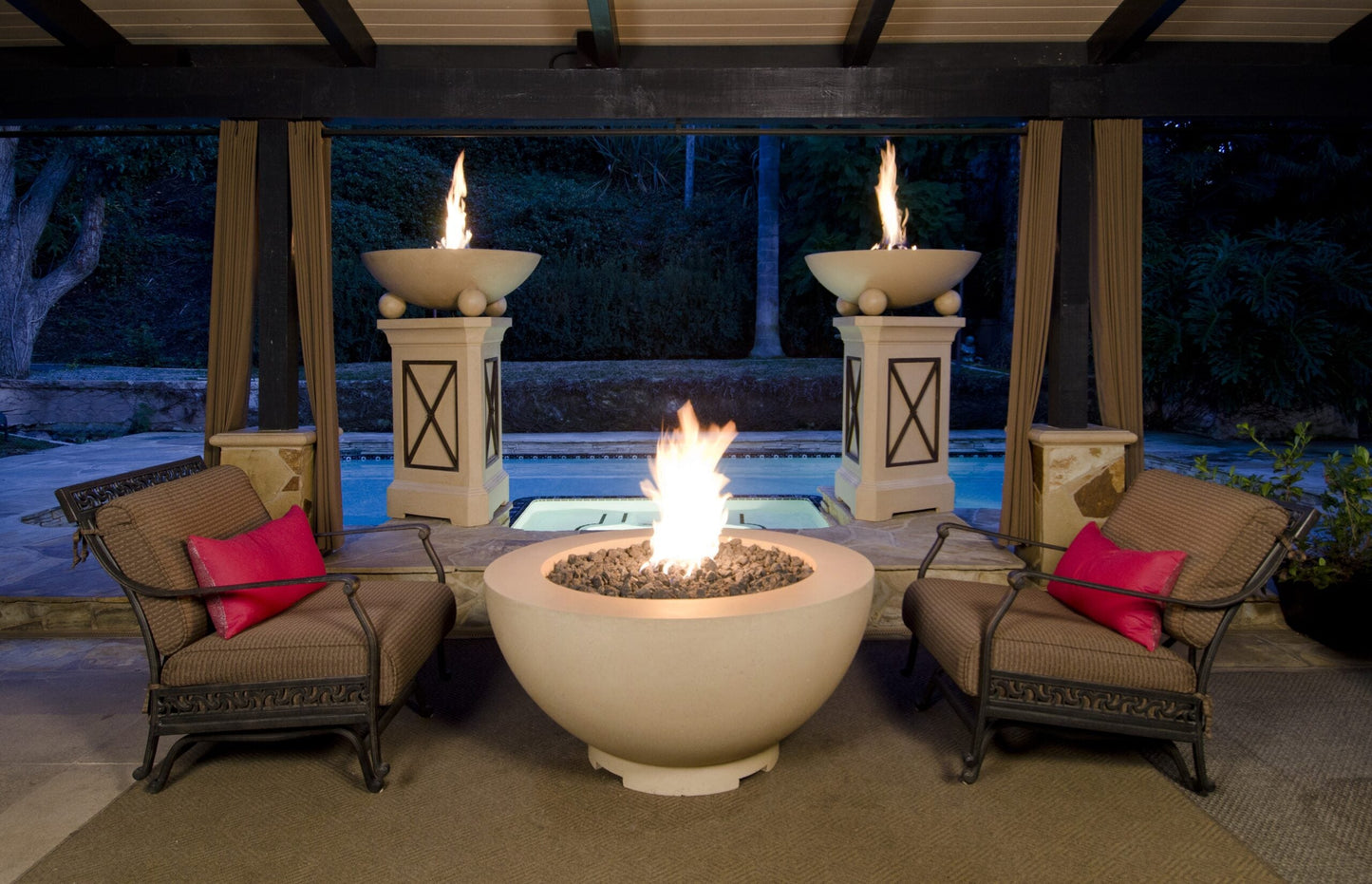 American Fyre Designs 48" Fire Bowl | GFRC | California-Made