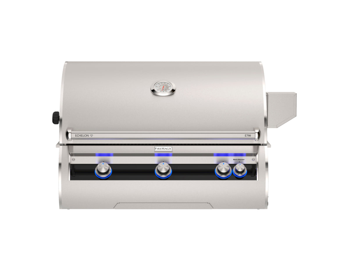 Fire Magic Echelon E790i Diamond Built-In Gas Grill | 36-Inch | 660 Sq In | Infrared Rear Burner | Made in USA