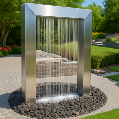 Serenity Frame Rain Curtain Fountain