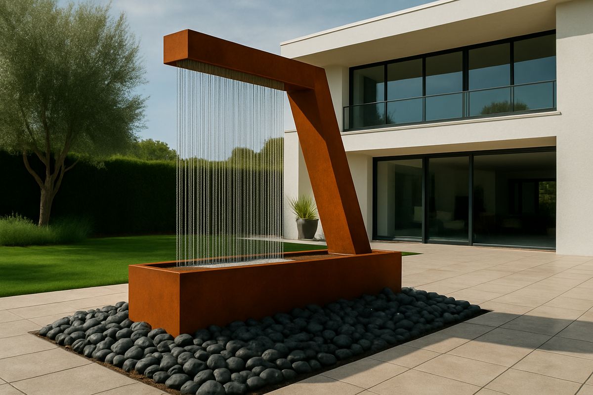 Zura Flow Rain Curtain Fountain
