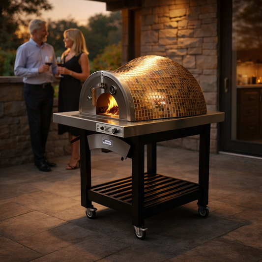 HPC Forno de Pizza Villa Series | Mosaic Tile Built-In Pizza Oven