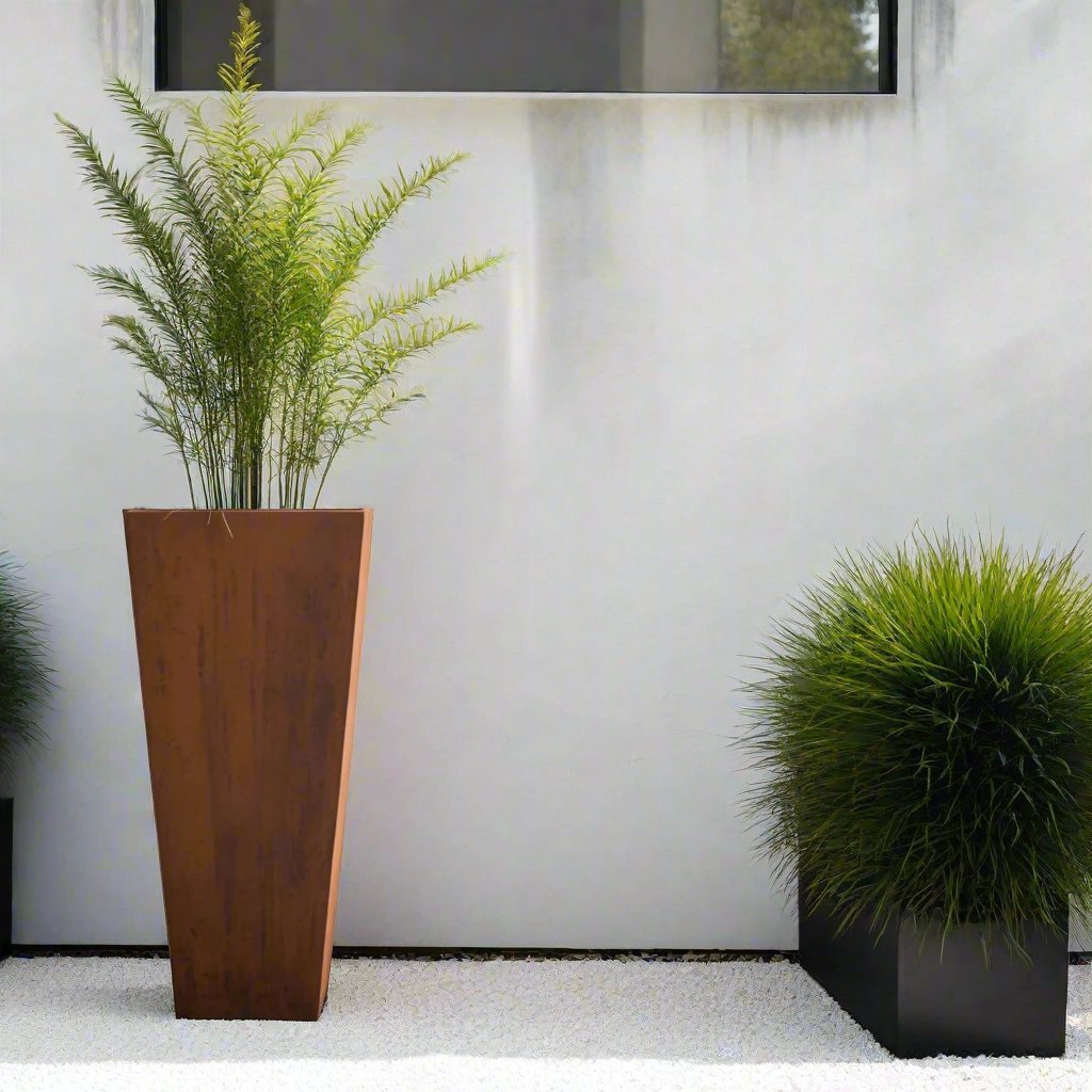 Steel Radius Tapered Planters - FREE SHIPPING!