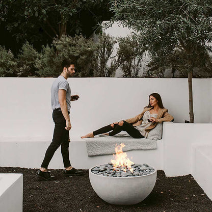 HPC Fire Dekko Serenade 32" Concrete Fire Bowl | Lightweight | 65K–140K BTU