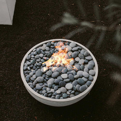 HPC Fire Dekko Serenade 32" Concrete Fire Bowl | Lightweight | 65K–140K BTU