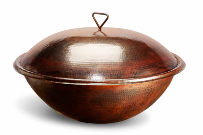 HPC Fire Tempe 31" Hand-Hammered Copper Fire Bowl
