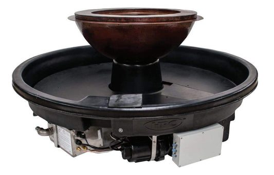 HPC Fire Evolution 360 Copper Fire and Water Bowl | 52" | Electronic Ignition