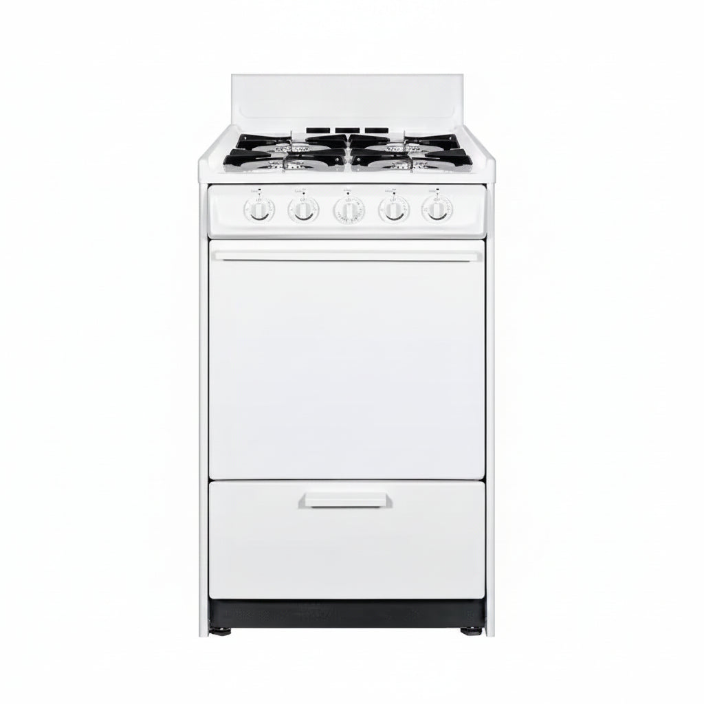 20 In. 2.5 Cu. Ft. Gas Range in White