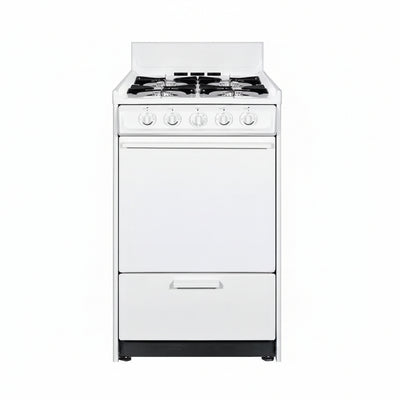 20 In. 2.5 Cu. Ft. Gas Range in White