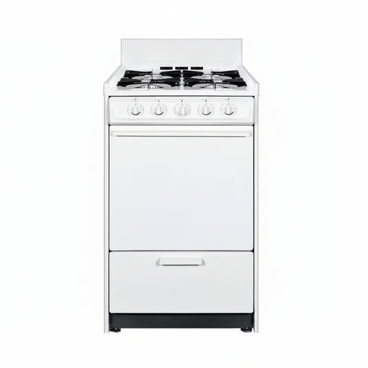 20 In. 2.5 Cu. Ft. Gas Range in White