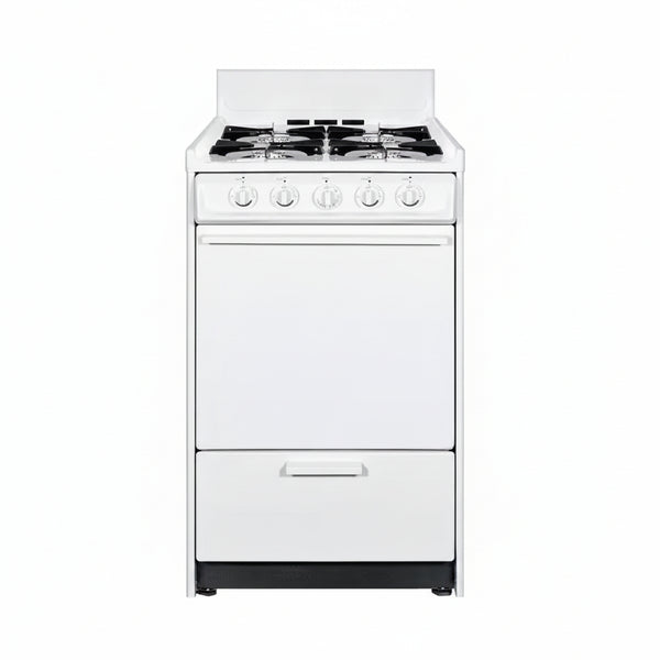 20 In. 2.5 Cu. Ft. Gas Range in White